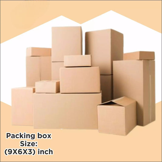 Box Brother 3 Ply box Brown Corrugated Packing box Size: 9x6x3 Length 9 inch Width 6 inch Height 3 inch Shipping box Courier Box