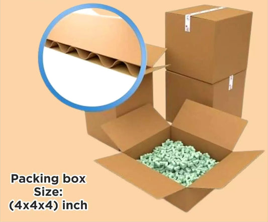 Box Brother 3 Ply Brown Corrugated Box Packing box Size: 4x4x4 Length 4 inch Width 4 inch Height 4 inch 3Ply Corrugated packing box